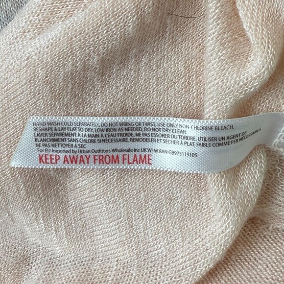 Free People Intimately Raw Hem Tunic Sz Medium Semi Sheer Soft Layering Pink - Picture 9 of 10